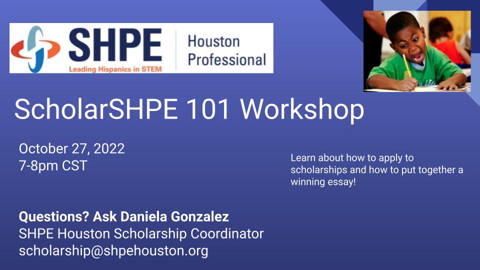 Scholarships SHPE Houston